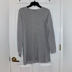 Grey sweater dress, size large brand forever 21